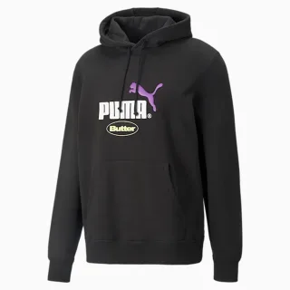 Puma X Butterwaren Langarm schwarzer Pullover Männer Grafiklogo Hoodie 532438 01