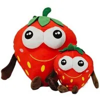 soma Kuscheltier Erdbeere Kuscheltier Plüschtier Obstkorb süsse Früchte 33 cm rot (1-St), Plüschfrüchte Erdbeerkörbchen zum kuscheln