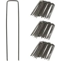relaxdays Bodenanker Erdanker 15 cm im 150er Set, für Unkrautvlies, Poolplanen, Kabel und Schläuche, In den Boden einschlagen, (150-St)
