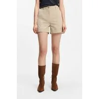 BOSS ORANGE Shorts Tanessa Premium Damenmode mit umgeschlagenem Saum, Baumwoll-Twill