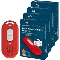 Heartbeat Revivel Erste-Hilfe-Set Audio-Reanimations-Anleitung - Ohne App & Internet, sofort startklar, (4 St), Kompakt für Zuhause & unterwegs