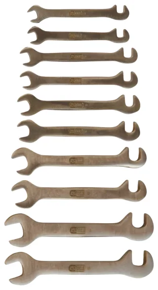KS Tools BRONZEplus Blech-Doppel-Maulschlüssel-Satz klein, 10-tlg - 963.7131