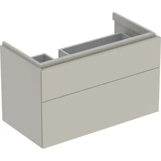 Geberit Xeno2 Unterschrank f. Waschtisch m. Ablagefläche rechts m. 2 Schubladen, 88x53x46,2cm, greig 500515001