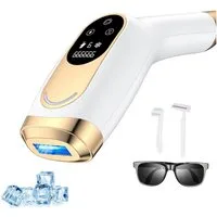 AIBISTAR IPL-Haarentferner IPL-Haarentferner Laser Haarentfernung – 9 Stufen, Eiskühlung, 999,999 Lichtimpulse, für Männer, Frauen, Achseln, Beine, Körper, Laser Haarentfernung Zuhause Dauerhafte Schmerzlos Haarentfernung