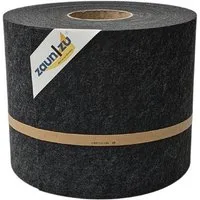 zaunzu Sichtschutzstreifen Design Vlies für Doppelstabmatten Schwarzgrau 26m, (1 Rolle, nachhaltiger Sichtschutz), 2 Jahre garantierte Farbechtheit