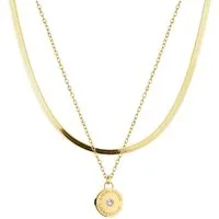 Liebeskind Berlin Schmuckset Sparkling Layerin Edelstahl