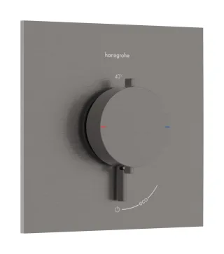Hansgrohe Thermostat Unterputz Ecostat Comfort E Fertigset 1 Verbraucher brushed black chrome , 33 33710340