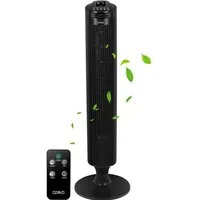 OZAVO Turmventilator 84cm Leiser Ventilator 70° Oszillationmit mit Fernbedienung und timer, 3 Geschwindigkeiten,3 Modi,leise Standventilator