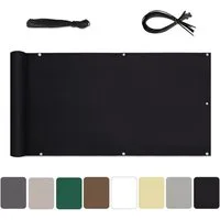 Sekey Balkonsichtschutz Balkon Sichtschutz 90x500cm Balkonabdeckung Sichtschutz Garten 90 hoch 100% Privatsphäre, Reißfest, 95% UV-beständig, Wetterfest