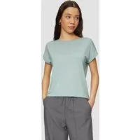 QS Kurzarmshirt T-Shirt T-Shirt aus Lyocellmix