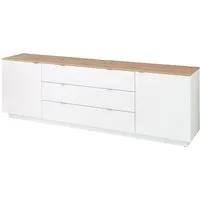 Innostyle TV-Schrank Core, TV Sideboard Stellmaß B/H/T 240x77x44 cm (1-St) TV Sideboard mit 2 Holztüren und 3 Schubkästen mit Doppelzarge