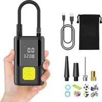AeroAxis Akku-Luftpumpe Elektrische Luftpumpe, wiederaufladbare Luftpumpe 6000 mAh 150 PSI, mit Digitale LCD-Bildschirm für Auto Fahrrad Motorrad Bälle