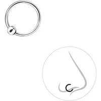ALEXANDER YORK Nasenpiercing NASENRING 8 mm, 925 Sterling Silber