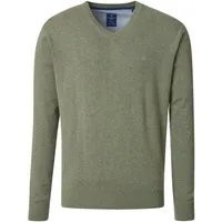 Redmond V-Ausschnitt-Pullover REDMOND Casual Herren Pullover Langarm V-Neck Comfort Salbei