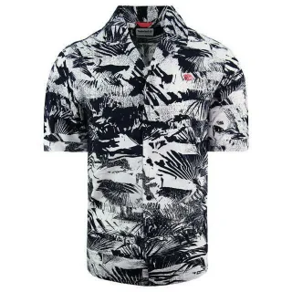 Timberland Stretch regelmäßige Passform kurzärmelige Herren Blumen -Sommerhemd A21A6 AE8