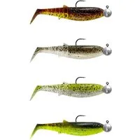 Savage Gear Kunstköder, Savage Gear Cannibal Shad 6.8cm 3g+5g #1/0 Gummifisch Set Clear Water