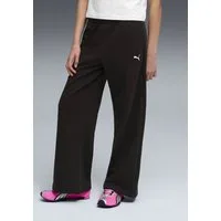 PUMA Trainingshose ESS WIDE LEG PANTS TR G aus Baumwollmischung, mit Eingrifftaschen, Regular Fit