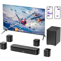 Ultimea Lautsprecher 7.1 Dolby Atmos Soundbar (HDMI, Bluetooth, 350 W, Home Theater Sound System Mit App-Steuerung)