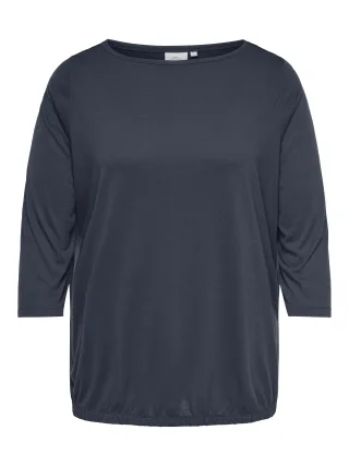 ONLY CARMAKOMA - CARCARLINNE 3/4 BOATNECK TOP JRS Ombre Blue - Gr. - 48