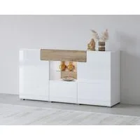 OTTO home Sideboard Toledo,Breite 159cm,moderne Anrichte mit dekorative Fräsungen,grifflos, Kommode viel Stauraum, Einlegeböden verstellbar,ohne Beleuchtung