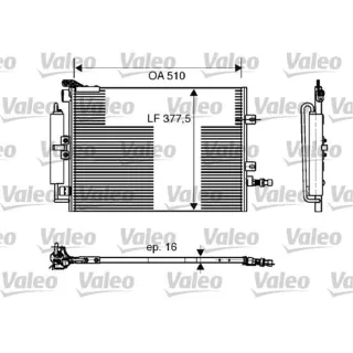 Valeo Klimakondensator Renault Clio Modus