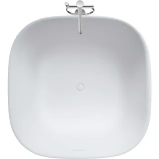 Duravit Zencha Badewanne 700464000000000 125 x 125 x 63 cm, freistehend, mit zwei Rückenschräge, weiß