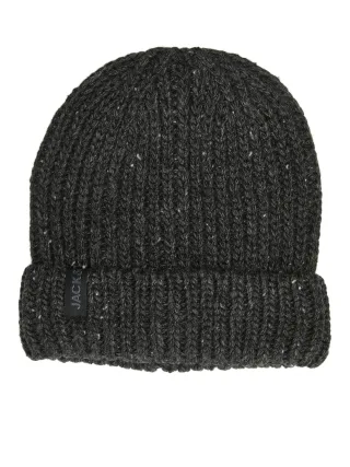 JACK&JONES - JACCLIFF NAP BEANIE JNR dark grey melange - Gr. - M