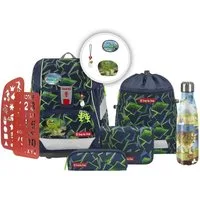 Step by Step Schulranzen Schulranzen-Set 2IN1 PLUS Wild T-Rex Taro 7-teilig (7-teilig), ab 1. Klasse, ergonomisch, Schulrucksack, Tornister