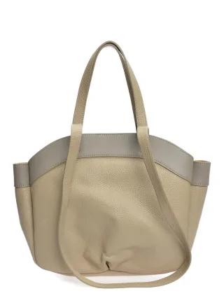 Anna Luchini Beige Rindsledertasche