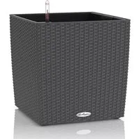 Lechuza® Pflanzkübel Lechuza Pflanzgefäß Cube Cottage 30 granit