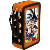 Dragon Ball Federmäppchen Schüleretui 3 Etagen mit Schulmaterial Stifte Set Schule, (Packung)