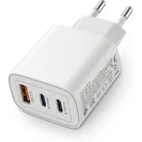 Futurea 50W Ladestecker Fast-Charging Schnellladegerät mit drei Anschlüssen Schnelllade-Gerät (3000 mA, 1-tlg., Einzelartikel, 3 Ports gleichzeitig schnellladen)