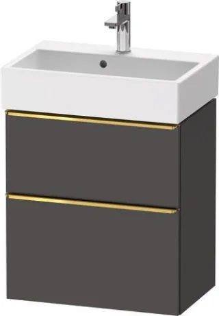 Duravit D-Neo Waschtischunterbau wandhängend Graphit Matt 584x372x625 mm - DE4329034490000 DE4329034490000