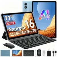 TABWEE T7 11 Zoll Android 16, 256GB, 90Hz, Tastatur-Set Tablet (256 GB, Android 16, 8000mAh, octa-core, 32(8+24)GB, Gemini KI, 3,5-mm-Kopfhörer)