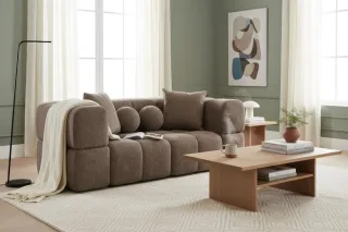 Sofa Designersofa VEGA 2-Sitzer in Stoff Egon Braun