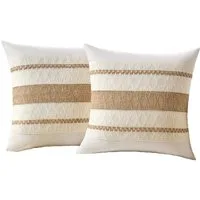 Agger Kissenbezug 2er-Set Boho-Zierkissenbezüge 45x45cm, Rustikale Retro-Kissenhüllen, (2 Stück), für Wohnzimmer, Schlafzimmer, Couch, Bett, Sofa & Sessel