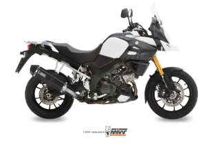 Sport Auspuff MIVV Speed Edge Black Suzuki DL V-Strom 1000 /XT Bj.2014-2019 Typ:DD EURO-3/EURO-4 ABE