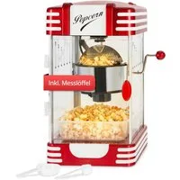 Stagecaptain Popcornmaschine PCM-300 Popcorn Maschine, Retro-Design - Kurze Aufheizzeit - Mit Dosierlöffeln