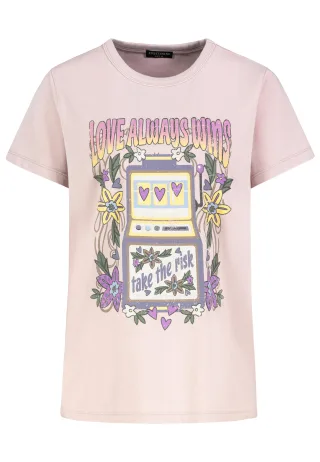 Authentic Style - RE9CIFQtU2hpcnQgUHJpbnQg burnished rose - Gr. - S