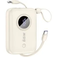 Dudao K14 Powerbank (5, 9, 12 V), Powerbank mit integrierten Kabeln und Schnellladen bis 22,5 W