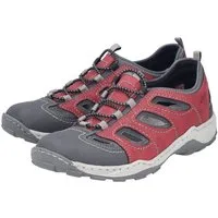 Rieker Slipper Trekking Schuh, Sandale, Sommerschuh mit praktischem Gummizug