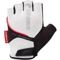 Chiba Fahrradhandschuhe Gel Premium weiss