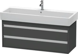 Duravit Ketho Waschtischunterbau wandhängend Graphit Matt 1150x440x480 mm - KT663904949 KT663904949