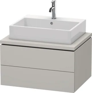 Duravit L-Cube Konsolenwaschtischunterbau wandhängend Betongrau Matt 720x547x400 mm - LC581600707 LC581600707