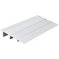 COSTWAY Auffahrrampe, verstellbar, rutschfest, bis zu 317kg, 8,5cm Höhe