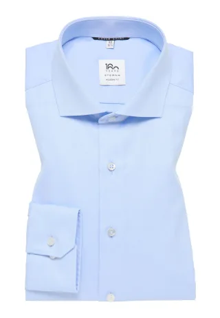 ETERNA - Cover Shirt Twill Langarm hellblau - Gr. - 41/Langarm - 65cm