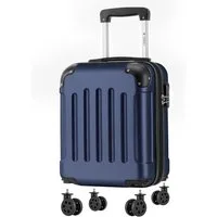YONSLY Handgepäckkoffer Kabinenkoffer Reisekoffer Trolley mit abnehmbaren Rollrädern, 4 Rollen, ABS-Hartschale mit Zahlenschloss und ergonomischem Gummigriff
