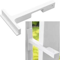 TSB Werk Fensterbeschlag Fensterstopper Fensterfeststeller Fensterhalter (1 St), Kippfensterhalter, Sicherung, Weiß, Zuknallschutz