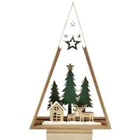 Trend Line Weihnachtsdorf TrendLine Deko Aufsteller Holz Weihnachtsdorf 20 x