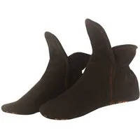 RAIKOU Hausstiefel Haussocken super flauschige Hüttenschuhe Hausschuh aus Micro Fleece mit ABS und Rutschfester Sohle